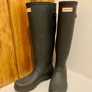 Hunter Original Tall Waterproof Rain Boot in Black